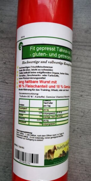 Fit gepresst Takeaway mit Truthahn 800g 15 Stück